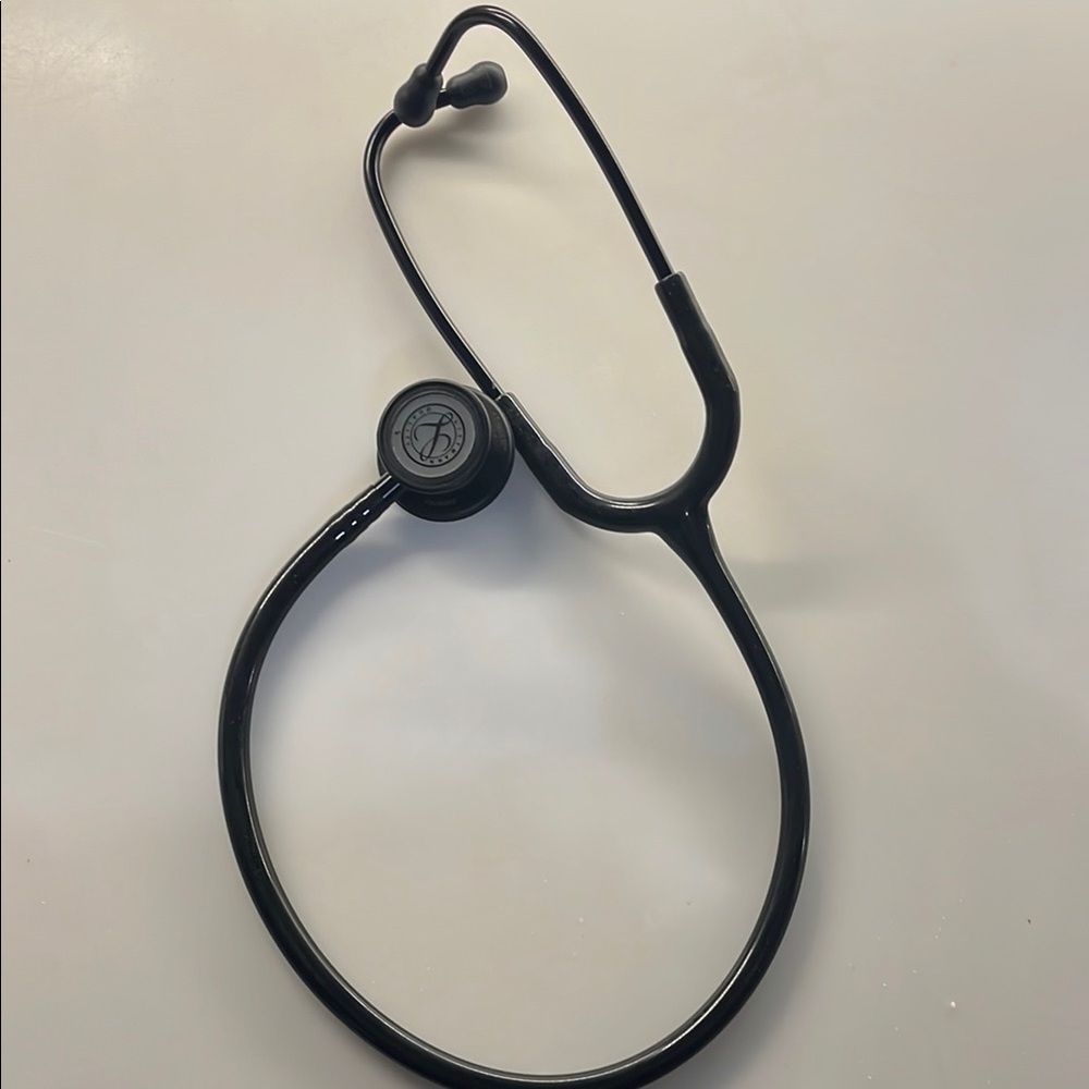 Professional Black Medical Stethoscope Durable Design